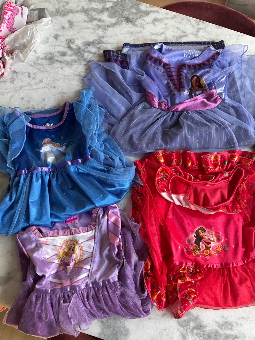 Disney Princess and other Character Nightgowns 4t / 5t